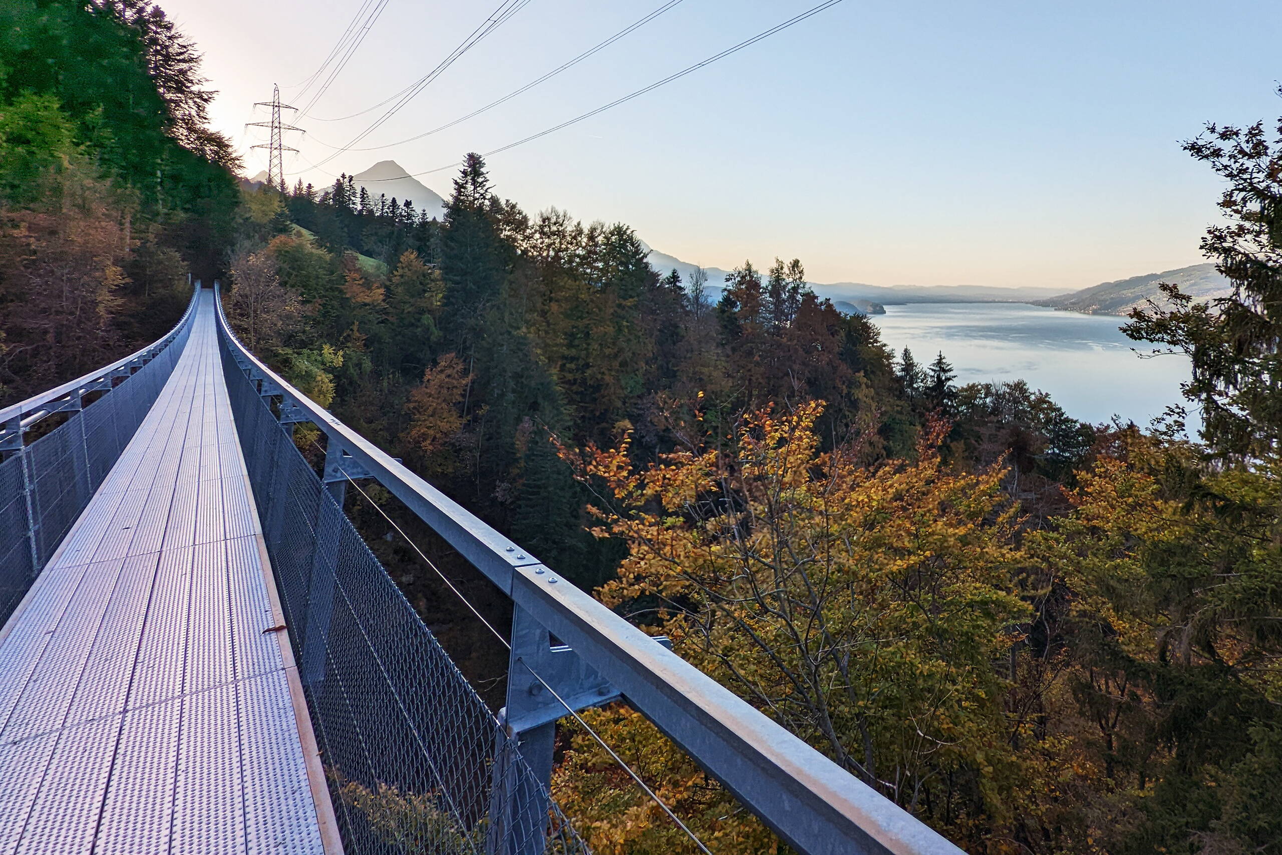 Gemeinde Leissigen Auf der Panoramabrücke Leissigen